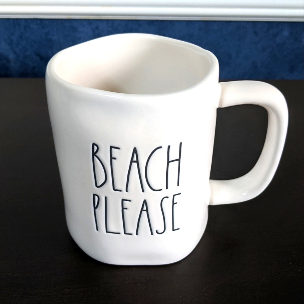 🆕Rae Dunn BEACH PLEASE 2020 Mug VHTF